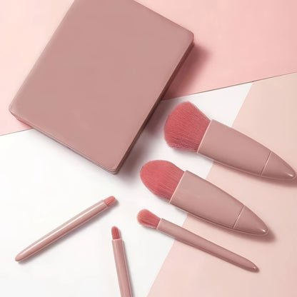 Pink Pro Makeup Brush Set