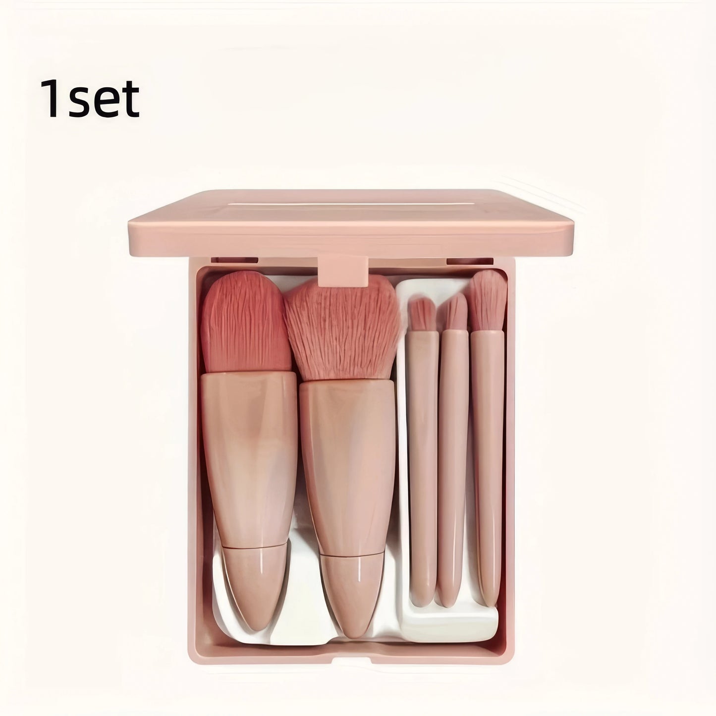 Pink Pro Makeup Brush Set